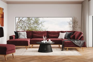 Copenhagen 5-sits Högervänd U-formad Soffa med Divan och Schäslong i Sammet - Lila - Möbler - Soffa - U-soffa