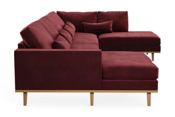 Copenhagen 5-sits Högervänd U-formad Soffa med Divan och Schäslong i Sammet - Lila - Möbler - Soffa - U-soffa