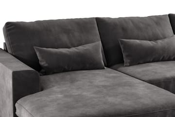 Copenhagen 5-sits Högervänd U-formad Soffa med Divan och Schäslong i Sammet - Mörkgrå - Möbler - Soffa - U-soffa