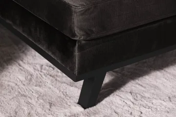 Copenhagen 5-sits Högervänd U-formad Soffa med Divan och Schäslong i Sammet - Mörkgrå - Möbler - Soffa - U-soffa