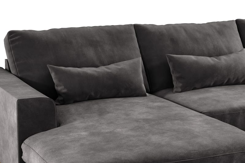 Copenhagen 5-sits Högervänd U-formad Soffa med Divan och Schäslong i Sammet - Mörkgrå - Möbler - Soffa - U-soffa