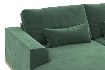 Copenhagen 5-sits Högervänd U-formad Soffa med Divan och Schäslong i Sammet - Mörkgrön - Möbler - Soffa - U-soffa