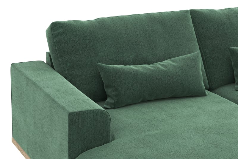 Copenhagen 5-sits Högervänd U-formad Soffa med Divan och Schäslong i Sammet - Mörkgrön - Möbler - Soffa - U-soffa