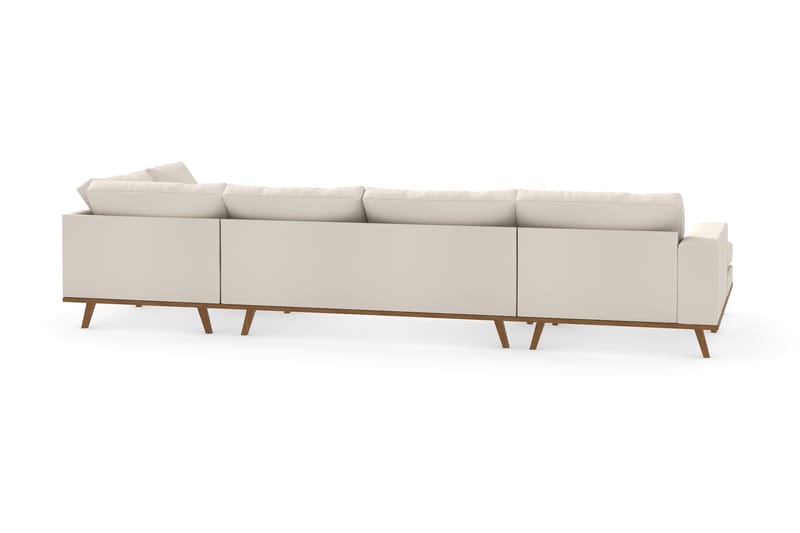 Copenhagen 5-sits Högervänd U-formad Soffa med Divan och Schäslong i Tyg - Beige - Möbler - Soffa - U-soffa