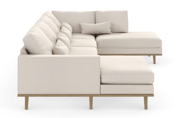 Copenhagen 5-sits Högervänd U-formad Soffa med Divan och Schäslong i Tyg - Beige - Möbler - Soffa - U-soffa