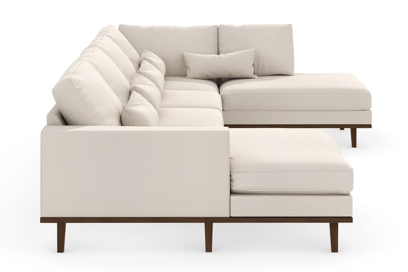 Copenhagen 5-sits Högervänd U-formad Soffa med Divan och Schäslong i Tyg - Beige - Möbler - Soffa - U-soffa