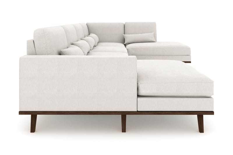 Copenhagen 5-sits Högervänd U-formad Soffa med Divan och Schäslong i Tyg - Ljusgrå - Möbler - Soffa - U-soffa