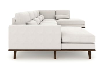 Copenhagen 5-sits Högervänd U-formad Soffa med Divan och Schäslong i Tyg - Ljusgrå - Möbler - Soffa - U-soffa