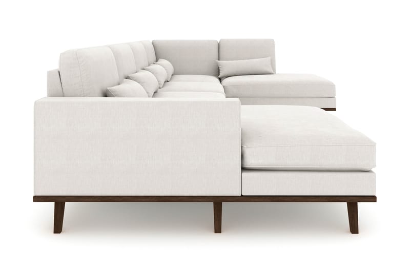 Copenhagen 5-sits Högervänd U-formad Soffa med Divan och Schäslong i Tyg - Ljusgrå - Möbler - Soffa - U-soffa