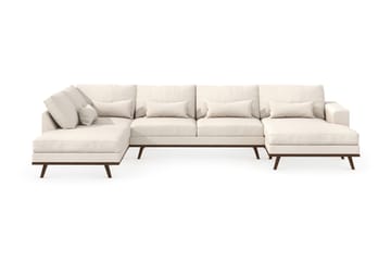 Copenhagen 5-sits Vänstervänd U-formad Large Soffa med Divan och Schäslong i Tyg - Beige - Möbler - Soffa - U-soffa