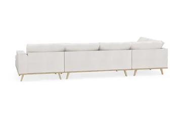 Copenhagen 5-sits Vänstervänd U-formad Soffa med Divan och Schäslong i Bouclé - Vit - Möbler - Soffa - U-soffa
