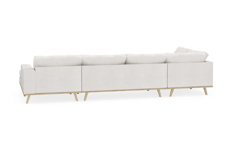 Copenhagen 5-sits Vänstervänd U-formad Soffa med Divan och Schäslong i Bouclé - Vit - Möbler - Soffa - U-soffa