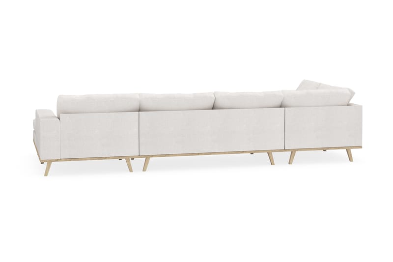 Copenhagen 5-sits Vänstervänd U-formad Soffa med Divan och Schäslong i Bouclé - Vit - Möbler - Soffa - U-soffa