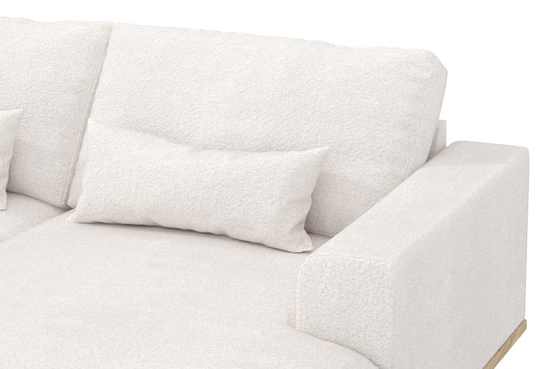 Copenhagen 5-sits Vänstervänd U-formad Soffa med Divan och Schäslong i Bouclé - Vit - Möbler - Soffa - U-soffa