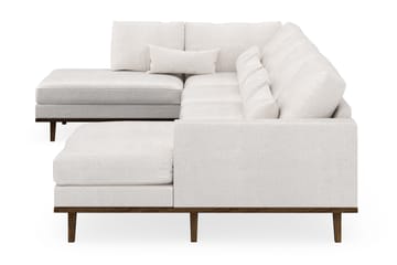 Copenhagen 5-sits Vänstervänd U-formad Soffa med Divan och Schäslong i Bouclé - Vit - Möbler - Soffa - U-soffa