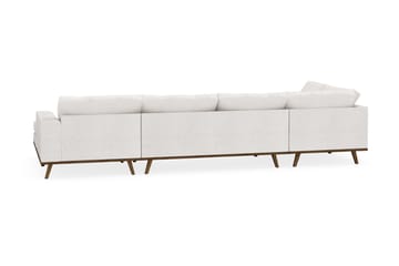 Copenhagen 5-sits Vänstervänd U-formad Soffa med Divan och Schäslong i Bouclé - Vit - Möbler - Soffa - U-soffa