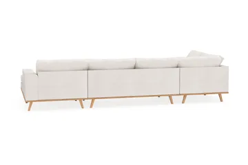 Copenhagen 5-sits Vänstervänd U-formad Soffa med Divan och Schäslong i Bouclé - Vit - Möbler - Soffa - U-soffa