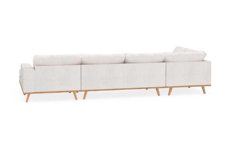 Copenhagen 5-sits Vänstervänd U-formad Soffa med Divan och Schäslong i Bouclé - Vit - Möbler - Soffa - U-soffa