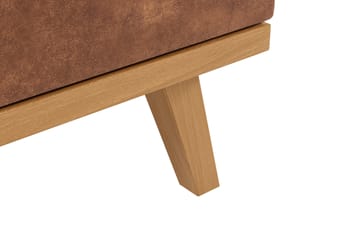 Copenhagen 5-sits Vänstervänd U-formad Soffa med Divan och Schäslong i Konstläder - Brun - Möbler - Soffa - U-soffa