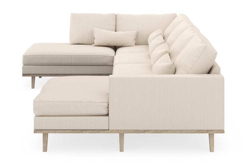 Copenhagen 5-sits Vänstervänd U-formad Soffa med Divan och Schäslong i Manchester - Beige - Möbler - Soffa - U-soffa