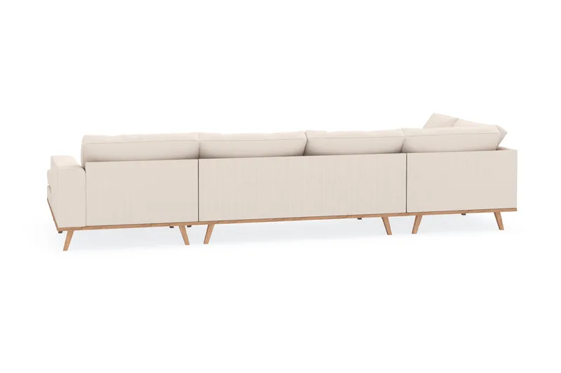 Copenhagen 5-sits Vänstervänd U-formad Soffa med Divan och Schäslong i Manchester - Beige - Möbler - Soffa - U-soffa