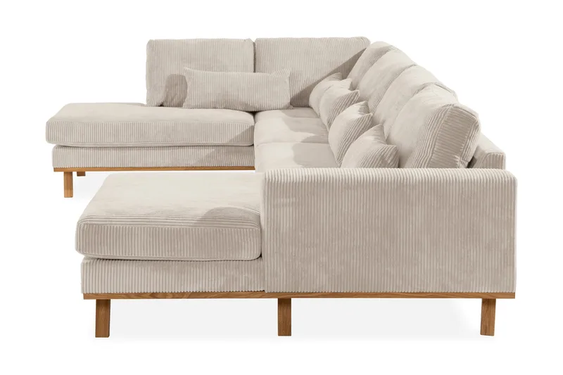 Copenhagen 5-sits Vänstervänd U-formad Soffa med Divan och Schäslong i Manchester - Beige - Möbler - Soffa - U-soffa