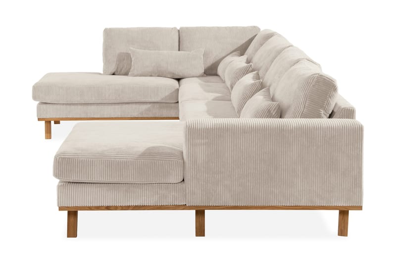 Copenhagen 5-sits Vänstervänd U-formad Soffa med Divan och Schäslong i Manchester - Beige - Möbler - Soffa - U-soffa