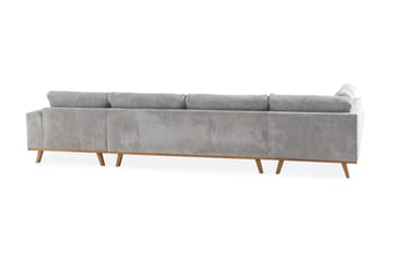 Copenhagen 5-sits Vänstervänd U-formad Soffa med Divan och Schäslong i Manchester - Ljusgrå - Möbler - Soffa - U-soffa