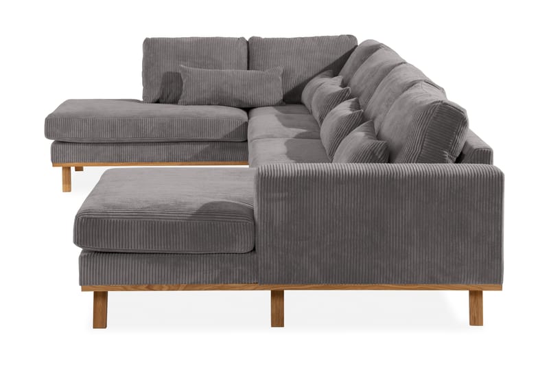 Copenhagen 5-sits Vänstervänd U-formad Soffa med Divan och Schäslong i Manchester - Mörkgrå - Möbler - Soffa - U-soffa
