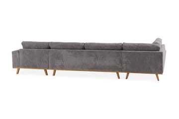 Copenhagen 5-sits Vänstervänd U-formad Soffa med Divan och Schäslong i Manchester - Mörkgrå - Möbler - Soffa - U-soffa