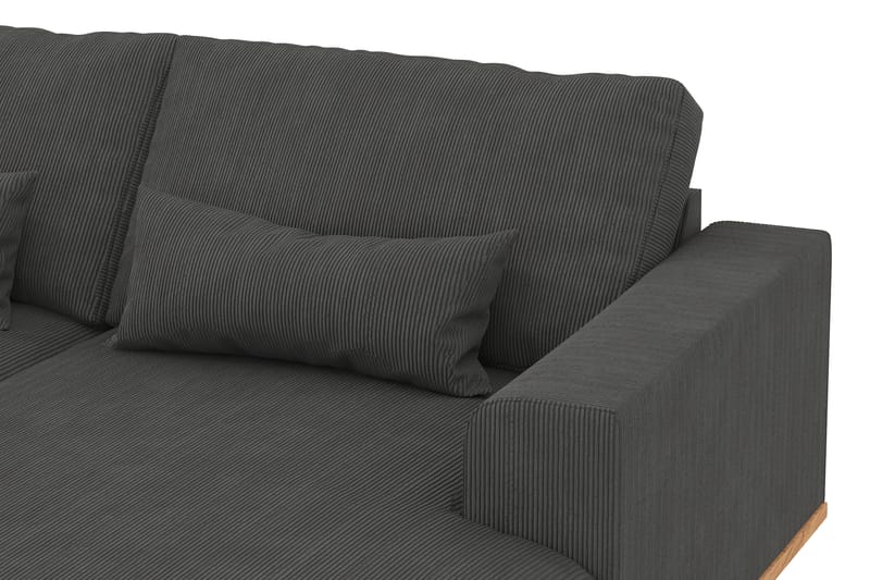 Copenhagen 5-sits Vänstervänd U-formad Soffa med Divan och Schäslong i Manchester - Mörkgrå - Möbler - Soffa - U-soffa