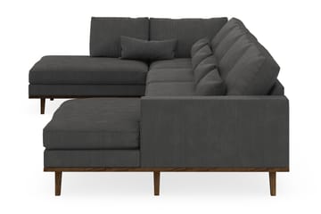 Copenhagen 5-sits Vänstervänd U-formad Soffa med Divan och Schäslong i Manchester - Mörkgrå - Möbler - Soffa - U-soffa