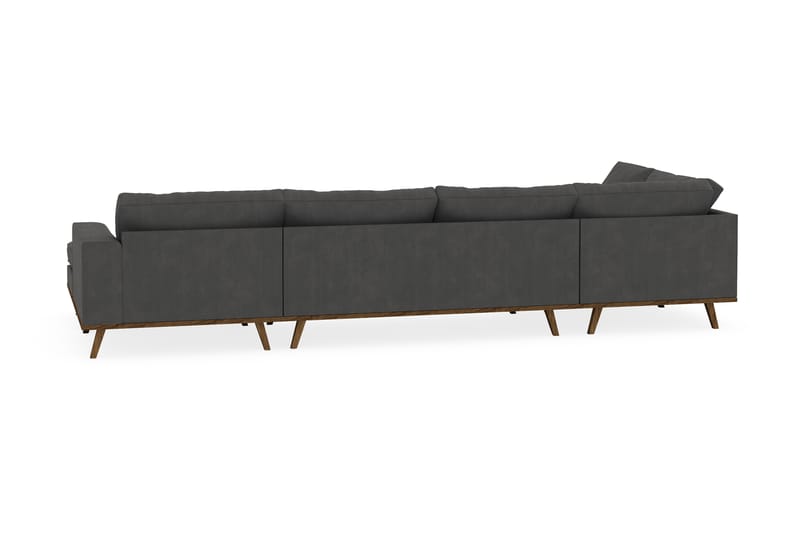 Copenhagen 5-sits Vänstervänd U-formad Soffa med Divan och Schäslong i Manchester - Mörkgrå - Möbler - Soffa - U-soffa