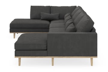 Copenhagen 5-sits Vänstervänd U-formad Soffa med Divan och Schäslong i Manchester - Mörkgrå - Möbler - Soffa - U-soffa