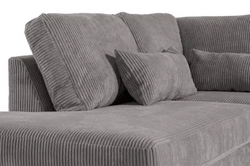 Copenhagen 5-sits Vänstervänd U-formad Soffa med Divan och Schäslong i Manchester - Mörkgrå - Möbler - Soffa - U-soffa