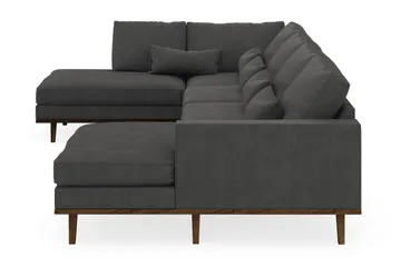 Copenhagen 5-sits Vänstervänd U-formad Soffa med Divan och Schäslong i Manchester - Mörkgrå - Möbler - Soffa - U-soffa