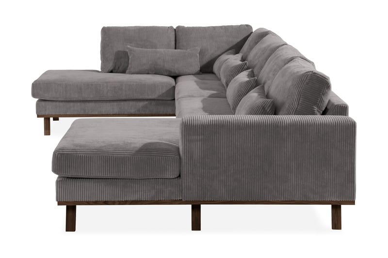 Copenhagen 5-sits Vänstervänd U-formad Soffa med Divan och Schäslong i Manchester - Mörkgrå - Möbler - Soffa - U-soffa