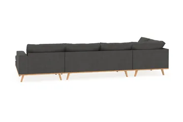 Copenhagen 5-sits Vänstervänd U-formad Soffa med Divan och Schäslong i Manchester - Mörkgrå - Möbler - Soffa - U-soffa