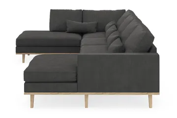 Copenhagen 5-sits Vänstervänd U-formad Soffa med Divan och Schäslong i Manchester - Mörkgrå - Möbler - Soffa - U-soffa