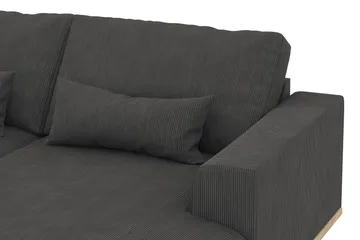 Copenhagen 5-sits Vänstervänd U-formad Soffa med Divan och Schäslong i Manchester - Mörkgrå - Möbler - Soffa - U-soffa