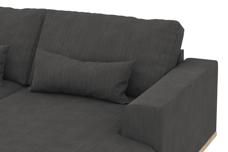 Copenhagen 5-sits Vänstervänd U-formad Soffa med Divan och Schäslong i Manchester - Mörkgrå - Möbler - Soffa - U-soffa