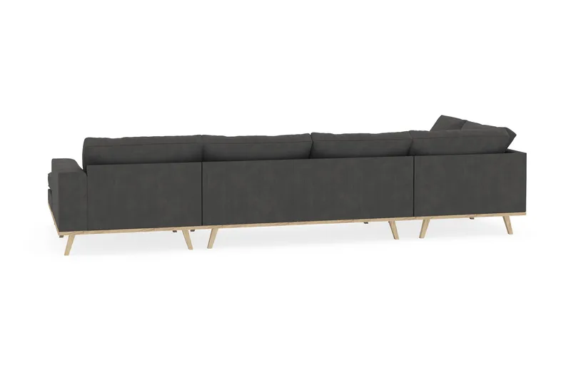 Copenhagen 5-sits Vänstervänd U-formad Soffa med Divan och Schäslong i Manchester - Mörkgrå - Möbler - Soffa - U-soffa