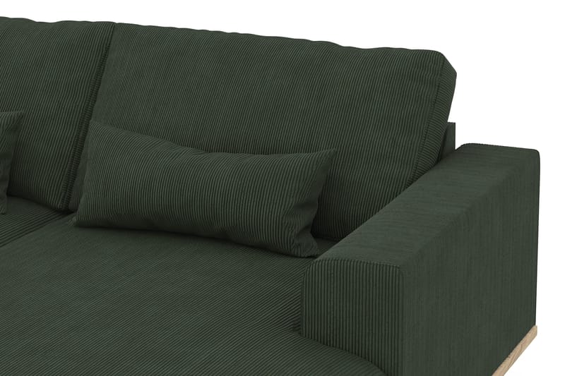 Copenhagen 5-sits Vänstervänd U-formad Soffa med Divan och Schäslong i Manchester - Mörkgrön - Möbler - Soffa - U-soffa