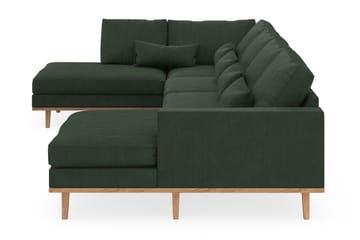 Copenhagen 5-sits Vänstervänd U-formad Soffa med Divan och Schäslong i Manchester - Mörkgrön - Möbler - Soffa - U-soffa