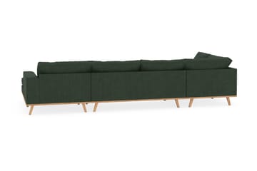 Copenhagen 5-sits Vänstervänd U-formad Soffa med Divan och Schäslong i Manchester - Mörkgrön - Möbler - Soffa - U-soffa
