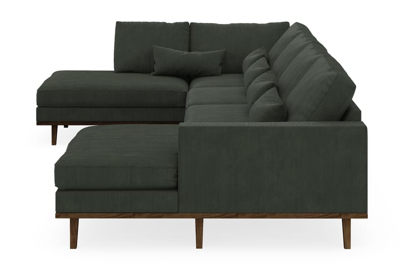 Copenhagen 5-sits Vänstervänd U-formad Soffa med Divan och Schäslong i Manchester - Mörkgrön - Möbler - Soffa - U-soffa
