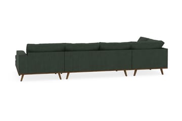 Copenhagen 5-sits Vänstervänd U-formad Soffa med Divan och Schäslong i Manchester - Mörkgrön - Möbler - Soffa - U-soffa