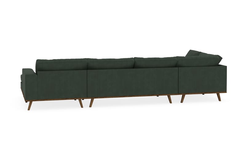 Copenhagen 5-sits Vänstervänd U-formad Soffa med Divan och Schäslong i Manchester - Mörkgrön - Möbler - Soffa - U-soffa