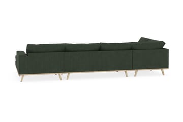 Copenhagen 5-sits Vänstervänd U-formad Soffa med Divan och Schäslong i Manchester - Mörkgrön - Möbler - Soffa - U-soffa
