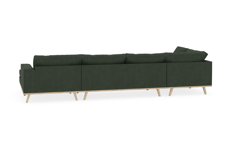Copenhagen 5-sits Vänstervänd U-formad Soffa med Divan och Schäslong i Manchester - Mörkgrön - Möbler - Soffa - U-soffa